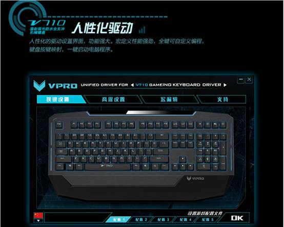 背光游戏机械键盘性能详解开元棋牌雷柏V710混彩(图7)